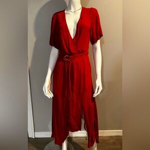 Banana Republic Red Wrap Dress